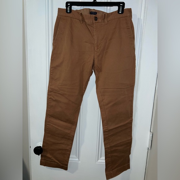 J. Crew Men's Flex Chinos  W31 x L30 - Brown - Picture 2 of 6